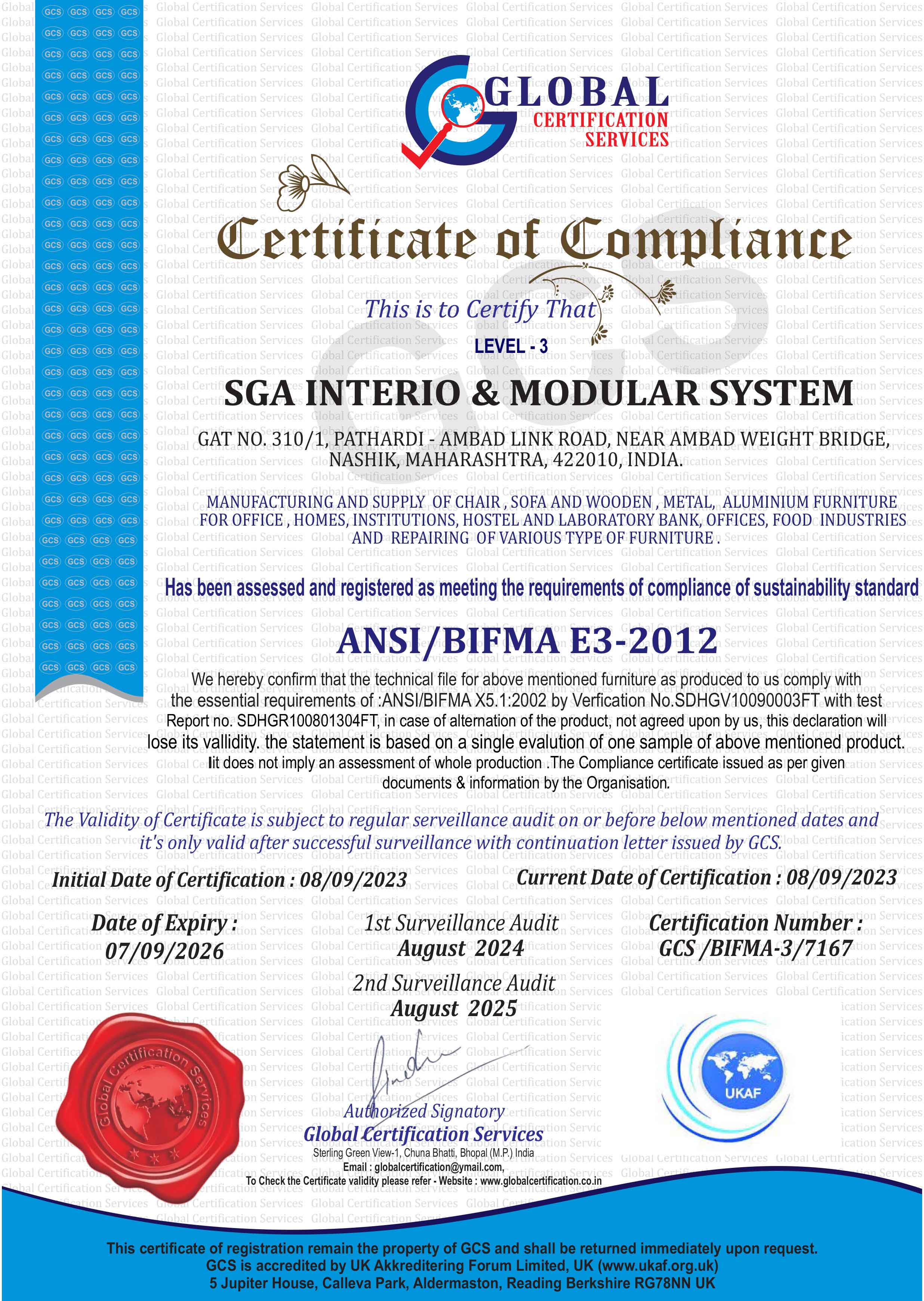 Certifications